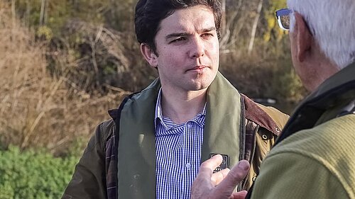 Alex Wagner discussing sewage in the River Severn