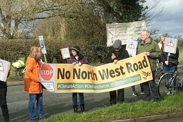 Protest against the North West Relief Road