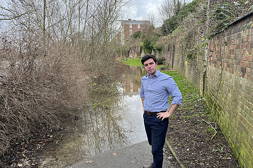 Alex at Pig's Trough, Coton Hill, Shrewsbury
