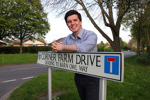 Alex Wagner at Corner Farm Road, Bowbrook